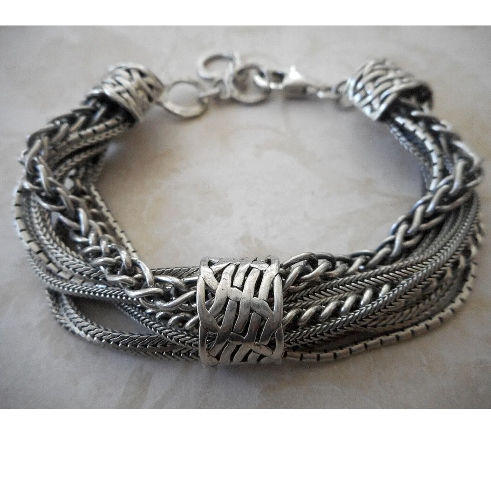 Silpada Sterling Silver Multi-Strand Bracelet